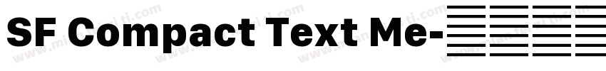 SF Compact Text Me字体转换